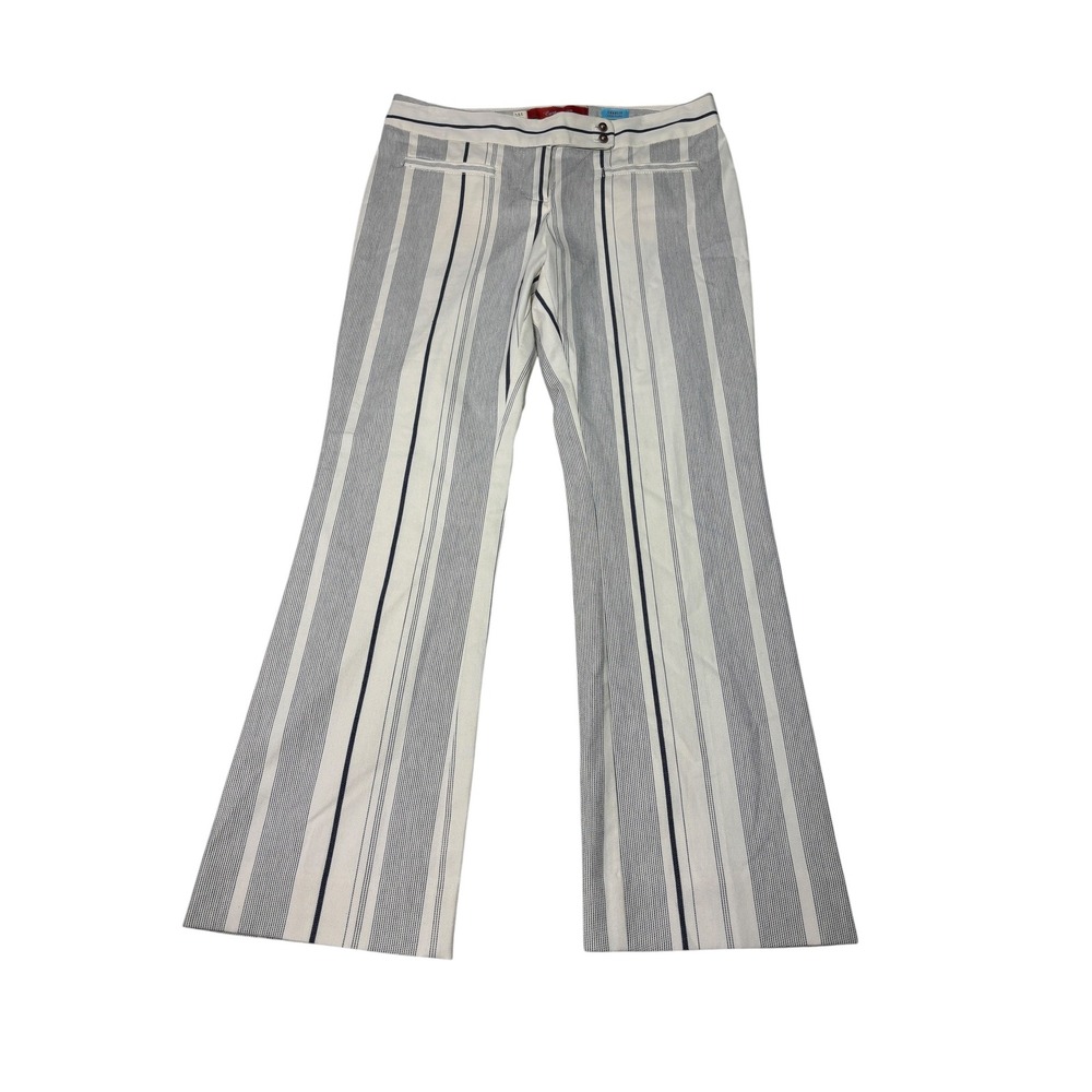 Anthropologie‎ Cartonnier Charlie Crop Flare Striped Pants Womens Size 2 W30 L26